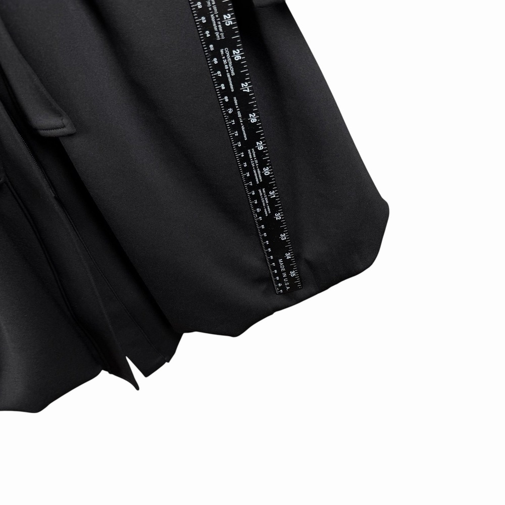 JOSEPH RIBKOFF Coat Jacket Dress Black Fit&Flare Puff Bubble Hem High Collar 10 - Picture 7 of 13
